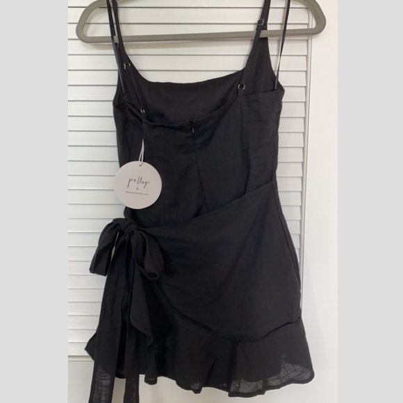 PRINCESS POLLY LOVE LANE MINI DRESS BLACK - Picture 4 of 5